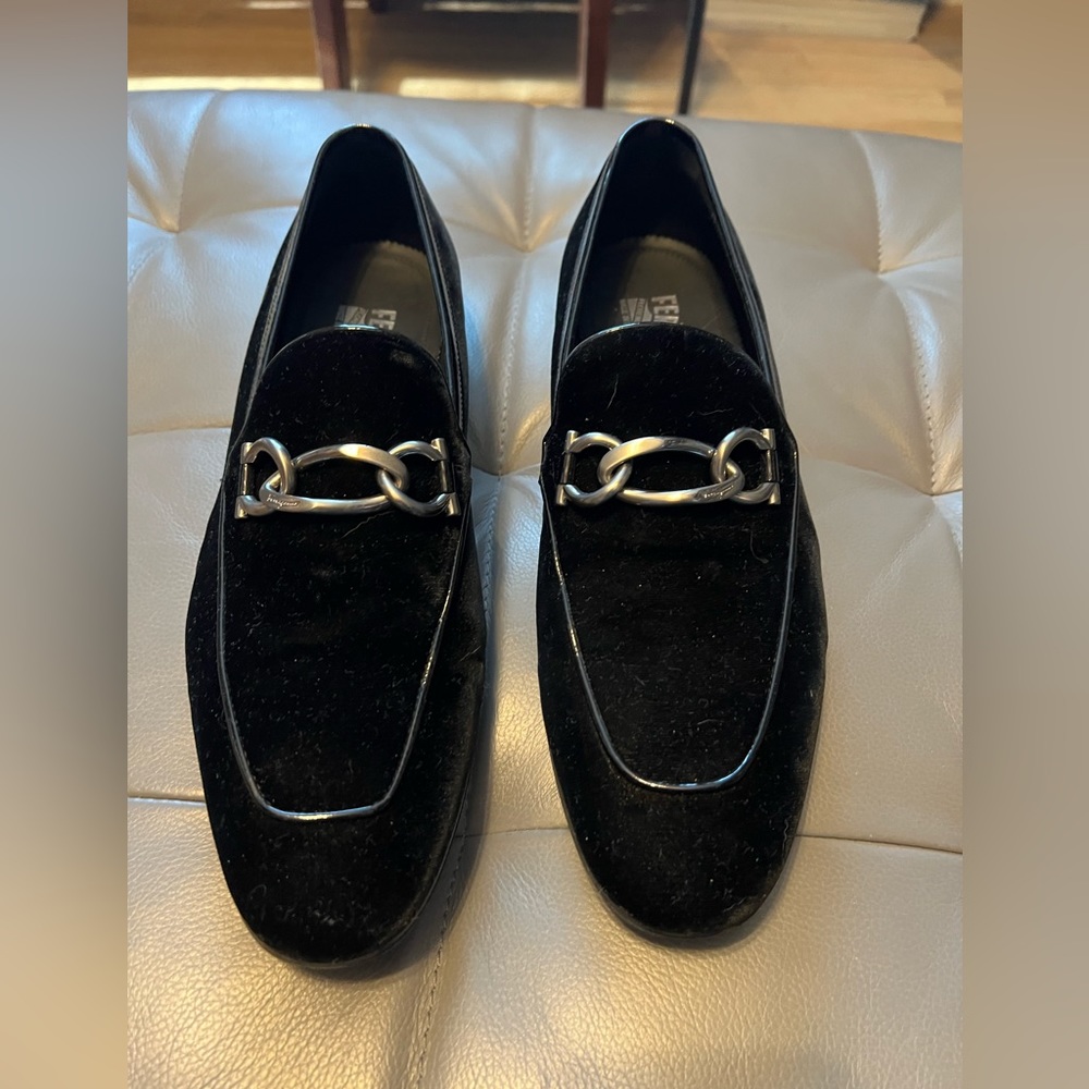 Salvatore ferragamos black suede